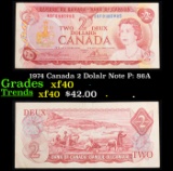 1974 Canada 2 Dolalr Note P: 86A Grades xf