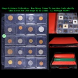 Huge Liifetime Collection - Too Many Coins To Auction Individually - This Lot is For One Page of 20
