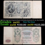 1905-1912 (1912 Issue) Imperial Russia 500 Rubles Banknote P# 14a, Sig. Konshin Grades Select AU