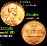 1968-s Lincoln Cent 1c Grades GEM++ RD