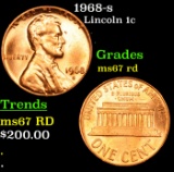 1968-s Lincoln Cent 1c Grades GEM++ Unc RD