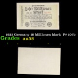 1923 Germany 10 MillIonen Mark  P# 106b Grades Choice AU/BU Slider