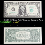 1963B $1 'Barr Note' Federal Reserve Note Grades Select CU