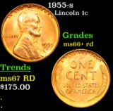 1955-s Lincoln Cent 1c Grades GEM++ RD