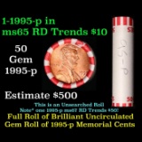 Shotgun Lincoln 1c roll, 1995-p 50 pcs Bank Wrapper.