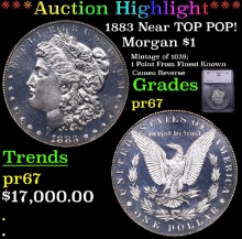*Auction Highlight*** 1883 Morgan Dollar Near