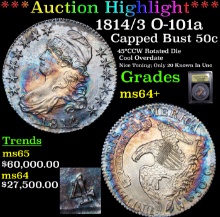 *Auction Highlight**1814/3 Capped Bust Half Dollar
