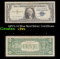 1957A $1 Blue Seal Silver Certificate Grades vf+