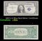 1957A $1 Blue Seal Silver Certificate Grades vf++