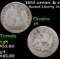 1853 arrow & rays Seated Liberty Quarter 25c Grades g+