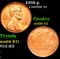 1958-p Lincoln Cent 1c Grades GEM+ Unc RD