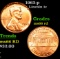 1963-p Lincoln Cent 1c Grades GEM+ Unc RD