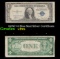1935C $1 Blue Seal Silver Certificate Grades vf+