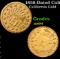1858-Dated California Gold Souvenir Token Grades Choice Unc