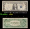 1935C $1 Blue Seal Silver Certificate Grades vf+