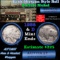 Buffalo Nickel Shotgun Roll in Old Bank Style 'Abbott Coin Counter AutoMat ' Wrapper 1936 & d Mint E