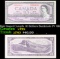 1961-1971 (1954 Modified Hair Issue) Canada 10 Dollars Banknote P# 79b, Sig. Beattie & Rasminsky Gra