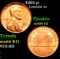 1961-p Lincoln Cent 1c Grades GEM+ Unc RD
