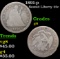 1891-p Seated Liberty Quarter 25c Grades g+