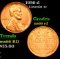 1956-d Lincoln Cent 1c Grades GEM+ Unc RD