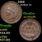 1889 Indian Cent 1c Grades AU Details