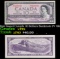 1961-1971 (1954 Modified Hair Issue) Canada 10 Dollars Banknote P# 79b, Sig. Beattie & Rasminsky Gra