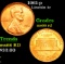 1961-p Lincoln Cent 1c Grades GEM+ Unc RD