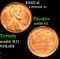 1942-d Lincoln Cent 1c Grades GEM+ Unc RD