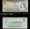 1969-1975 Canada 1 Dollar Banknote P# 85a, Sig. Lawson & Bouey Grades vf++
