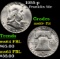 1955-p Franklin Half Dollar 50c Grades Select Unc+ FBL