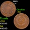 1865 Two Cent Piece 2c Grades vf, very fine