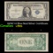 1935C $1 Blue Seal Silver Certificate Grades vf+