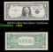 1957B $1 Blue Seal Silver Certificate Grades vf+