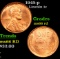 1945-p Lincoln Cent 1c Grades GEM+ Unc RD