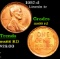 1957-d Lincoln Cent 1c Grades GEM+ Unc RD