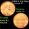 1960-d Lg Date Lincoln Cent 1c Grades Gem+ Unc RD