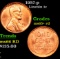 1957-p Lincoln Cent 1c Grades Gem+ Unc RD