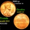 1961-p Lincoln Cent 1c Grades GEM+ Unc RD