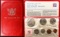 1974 New Zealand Treasury Uncirculated 7 Coin Set in Original Holder