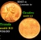 1947-s Lincoln Cent 1c Grades GEM+ Unc RD