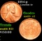 1954-p Lincoln Cent 1c Grades Gem+ Unc RD