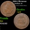 1864 Bronze Indian Cent 1c Grades vg+