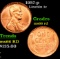 1957-p Lincoln Cent 1c Grades GEM+ Unc RD