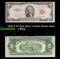 1953A $2 Red Seal United States Note Grades vf+