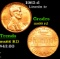 1962-d Lincoln Cent 1c Grades GEM+ Unc RD