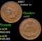 1887 Indian Cent 1c Grades Select AU
