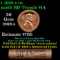 BU Shotgun Lincoln 1c roll, 1968-s 50 pcs Crocker Citizens National Bank Wrapper 50c