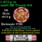 Shotgun Lincoln 1c roll, 1973-p 50 pcs Steel Strong Wrapper.