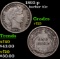 1892-p Barber Dime 10c Grades vf+