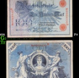 1908 Germany (Empire) 100 Marks Banknote P# 33a Grades vf++